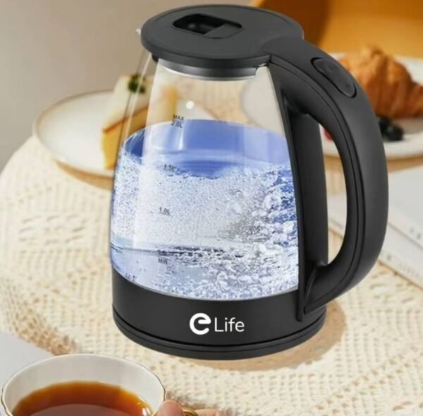 Umi life กาต้มน้ําไฟฟ้า แก้วใส 2ลิตร 1500W ใหม่ 2025