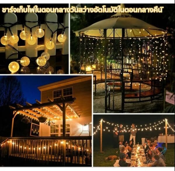 ไฟตกแต่งโซล่าเซลล์ รุ่น 50LED 10เมตร - Image 7