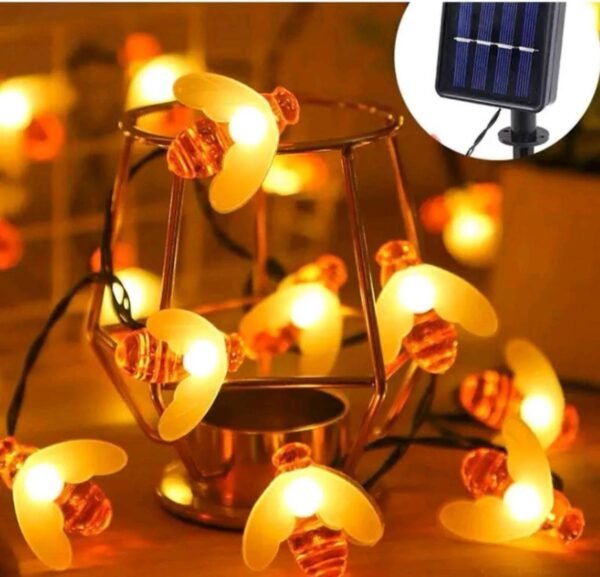 ไฟตกแต่งโซล่าเซลล์ LED ตัวผึ้งกันน้ํารูปผึ้งน้อยยาว5เมตร - Image 2