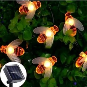 ไฟตกแต่งโซล่าเซลล์ LED ตัวผึ้งกันน้ํารูปผึ้งน้อยยาว5เมตร