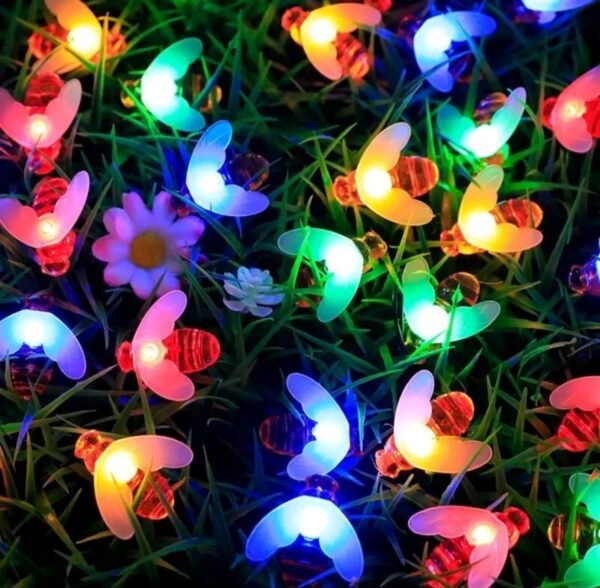 ไฟตกแต่งโซล่าเซลล์ LED ตัวผึ้งกันน้ํารูปผึ้งน้อยยาว5เมตร - Image 6