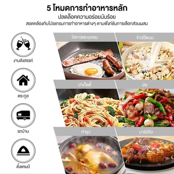 YOTEX เตาไฟฟ้าเซรามิค เตาแม่เหล็กไฟฟ้า 2200W - Image 4
