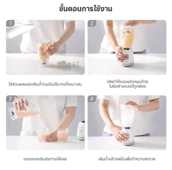 Simplus เครื่องปั่นมืออาชีพ 600 มล. (รุ่นLLJH004GR01) - Image 4