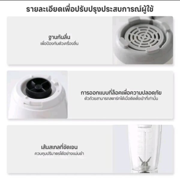 Simplus เครื่องปั่นมืออาชีพ 600 มล. (รุ่นLLJH004GR01) - Image 5