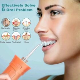 เครื่องฉีดน้ำแบบพกพา/ชาร์จUSB/น้ำ Flosser/น้ำยาทำความสะอาดฟัน/ความดันสูง/ป้องกันฟันผุ