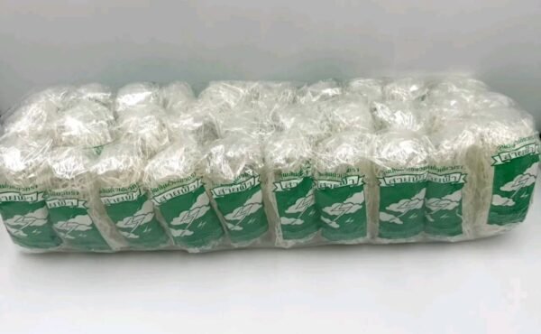 วุ้นเส้นถั่วเขียว ตรา สายฟ้า 25 กรัม แพ็ค 30 ห่อ x2 รวม 60 ห่อ