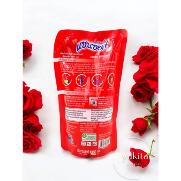 น้ำยาปรับผ้านุ่มสูตรเข้มข้น แซนซอฟ X3 ถุง เติม 500 มล. หอมยาว หอมนาน - Image 2