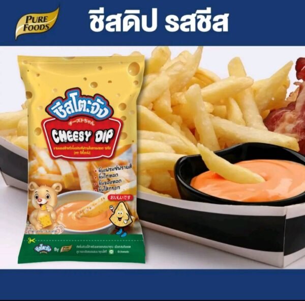 ชีสโตะจัง ชีสดิป 400 กรัม 5 ซอง ชีสซอส เฟรนซ์ฟราย ตรา เพียวฟู้ดส์