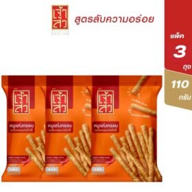 เจ้าสัว หมูแท่งกรอบ รสฮอทสไปซี่ 110 กรัม แพ็ค 3 ถุง