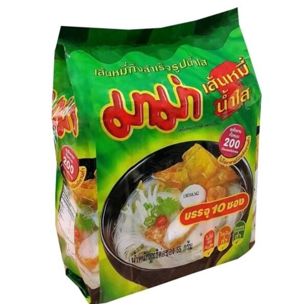 มาม่า เส้นหมี่น้ำใส แพค 10 ซอง จำนวน 2 แพค
