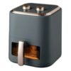 HOHOO หม้อทอดไร้น้ํามัน 8 ลิตร 1500W อเนกประสงค์ลิตร มาตราฐานเลขที่ มอก.1641-2552 / GRAY - 8L