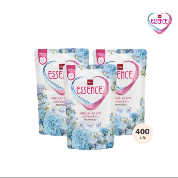 ESSENCE เอสเซ้นซ์ เดลีแคร์ นำยาซักผ้า สูตรลดกลิ่นอับ 400 มล. กลิ่นอิมเพรสชั่น (1 แพ็ก บรรจุ 3 ถุง) - Image 2