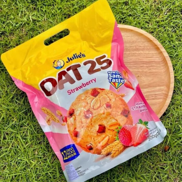 [1 ซอง] Julie's Oat 25 คุกกี้ข้าวโอ๊ต ขนมคุกกี้ธัญพืชตราจูลี่ส์ คุกกี้ธัญพืช ( น้ำหนักสุทธิ 300 กรัม ) (1 ออเดอร์ / 3 ซอง) ส่งฟรี - Image 4
