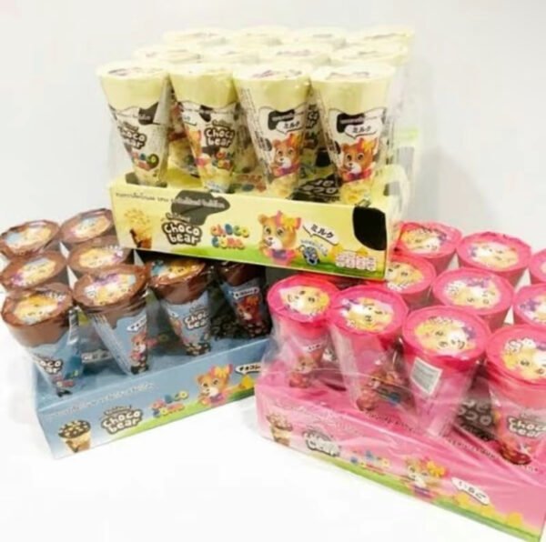 CHOCOBEAR CHOCOCONE ช็อกโกแบร์ ช็อกโกโคน ขนมหวานรสช็อกโกแลต ขนาด 13 กรัม ยอกแพ็ค 12 ชิ้น CHOCOLATE (1 ออเดอร์ / 2 แพ็ค) ส่งฟรี
