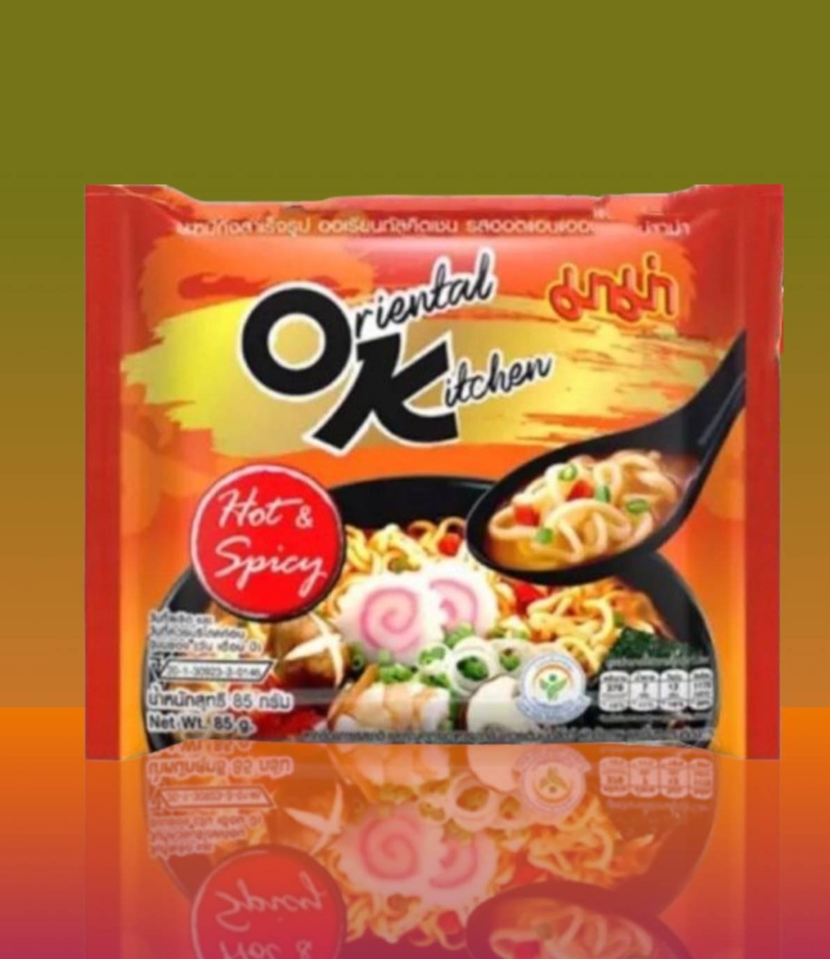 มาม่า โอเค ออเรียนทัล รสฮอตแอนด์สไปซี่ ขนาด 85 กรัม จำนวน 4 ซอง
