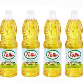 โอลีน น้ำมันพืช น้ำมันปาล์ม ขนาด 1 ลิตร จำนวน 4 ขวด