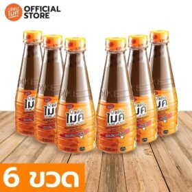 น้ำปลาร้า แซ่บไมค์ น้ำปลาร้าต้มสุกปรุงรส สูตรส้มตำ ขนาด 330 มิลลิลิตร จำนวน 6 ขวด